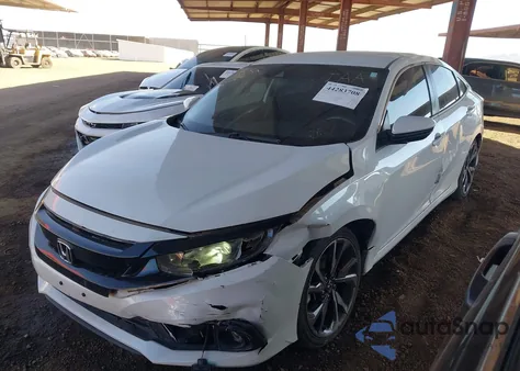 2020 Honda Civic Sport z USA, uszkodzony, nr VIN 2HGFC2F86LH578843